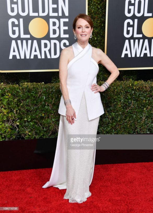 BEVERLY HILLS, CALIFORNIA - JANUARY 06: Julian Moore attends the 76th Annual Golden Globe Awards held at The Beverly Hilton Hotel on January 06, 2019 in Beverly Hills, California. (Photo by George Pimentel/WireImage)