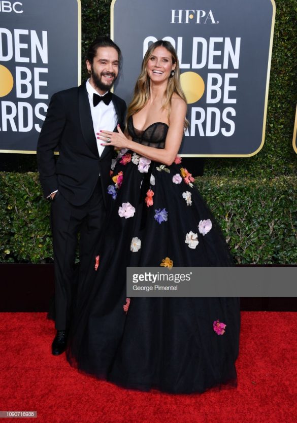 BEVERLY HILLS, CALIFORNIA - JANUARY 06: Tom Kaulitz and Heidi Klum attend the 76th Annual Golden Globe Awards held at The Beverly Hilton Hotel on January 06, 2019 in Beverly Hills, California. (Photo by George Pimentel/WireImage)